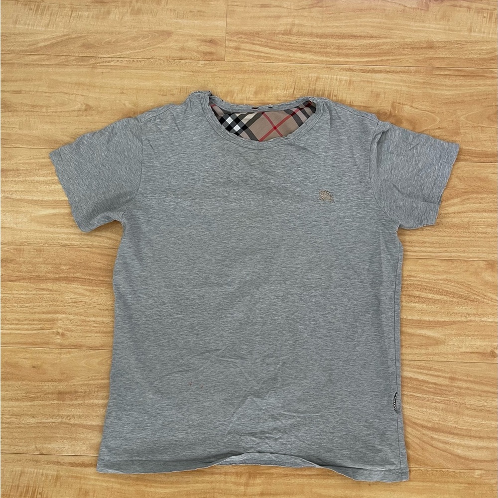 Burberry Gray Polo T-shirt size medium